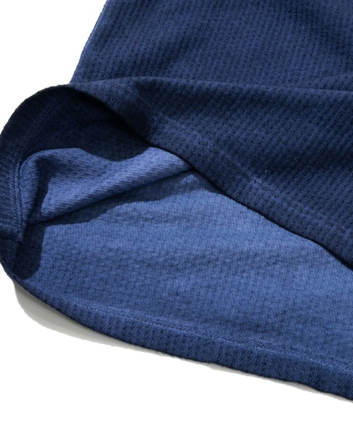 AOZORA(アオゾラ)の「AOZORA/アオゾラ 刺し子WAVEムラピグメントTシャツ(Tシャツ/カットソー・メンズ・ネイビー/ブルー・MEDIUM/LARGE/X-LARGE)」の6枚目の写真