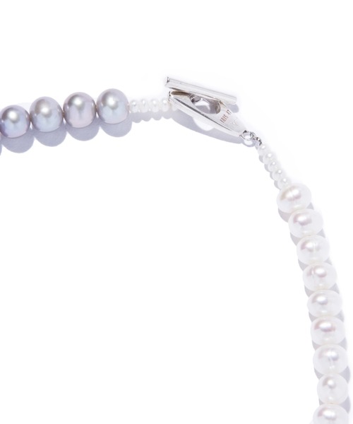 IRIS47（イリスフォーセブン）の「【IRIS 47】aura double necklace　※（ネックレス・レディース・グレー・FREE）」の2枚目の写真