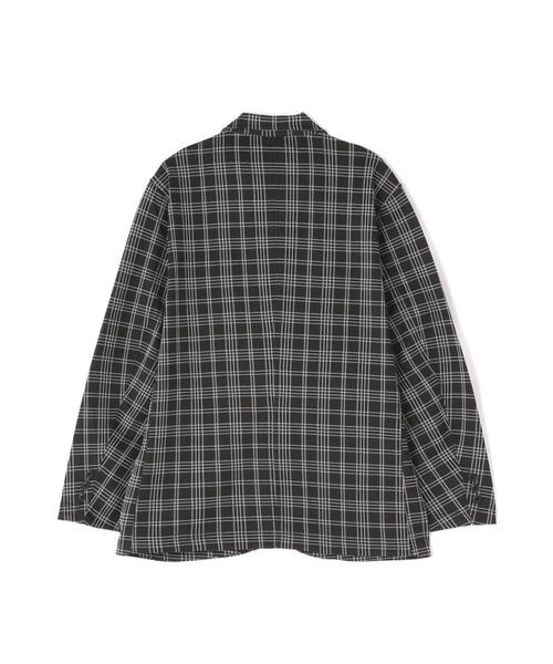 schott（ショット）の「【直営限定】Schott/ショット/PATTERNED JERSEY 2BUTTON JACKET/パターンジャージ 2ボタンジャケット（テーラードジャケット・メンズ・ブラック/ホワイト系2・L/M/XL）」の8枚目の写真