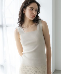 LAKOLE | 12Gスクエアタンクトップ / 188386(ニット/セーター)