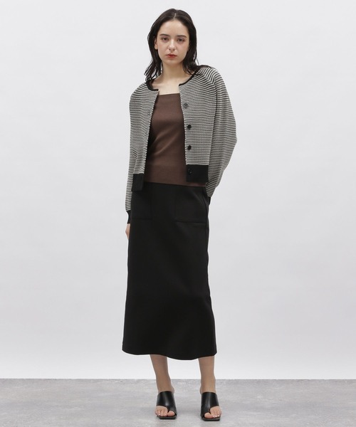 LAKOLE（ラコレ）の「12Gスクエアタンクトップ / 188386（ニット/セーター・レディース・ブラウン系その他/ベージュ/ブラック/ライトイエロー/クリーム/オフホワイト/スカイブルー・MEDIUM/SMALL）」の16枚目の写真