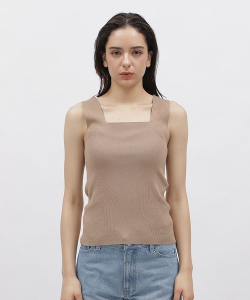 LAKOLE（ラコレ）の「12Gスクエアタンクトップ / 188386（ニット/セーター・レディース・ブラウン系その他/ベージュ/ブラック/ライトイエロー/クリーム/オフホワイト/スカイブルー・MEDIUM/SMALL）」の19枚目の写真