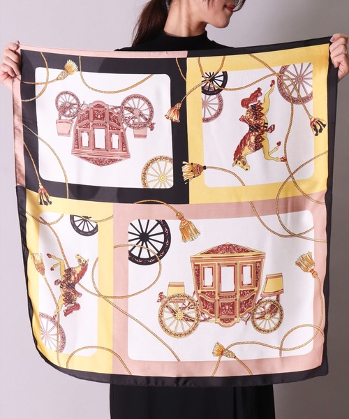 BAYBLO（ベイブロ）の「(BL)【ユニセックス】【リング付き】アソート柄 プリント スカーフ（バンダナ/スカーフ・メンズ・グリーン系その他2/グリーン系その他/ブルー系その他/ホワイト系その他/ブラウン系その他/オレンジ系その他/ベージュ系その他/グリーン系1/ブラック系1/ネイビー系1/イエロー系1・ONE SIZE）」の18枚目の写真