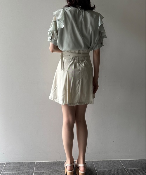 one way（ワンウェイ）の「ラメオーガンリボンタイブラウス（シャツ/ブラウス・レディース・ピンク/グリーン/ホワイト/ホワイト系その他/ベージュ系その他・FREE）」の12枚目の写真