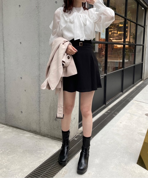 one way（ワンウェイ）の「ラメオーガンリボンタイブラウス（シャツ/ブラウス・レディース・ピンク/グリーン/ホワイト/ホワイト系その他/ベージュ系その他・FREE）」の18枚目の写真