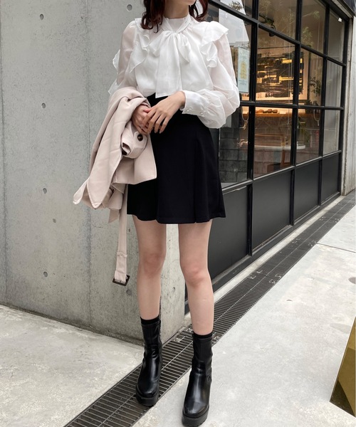 one way（ワンウェイ）の「ラメオーガンリボンタイブラウス（シャツ/ブラウス・レディース・ピンク/グリーン/ホワイト/ホワイト系その他/ベージュ系その他・FREE）」の19枚目の写真