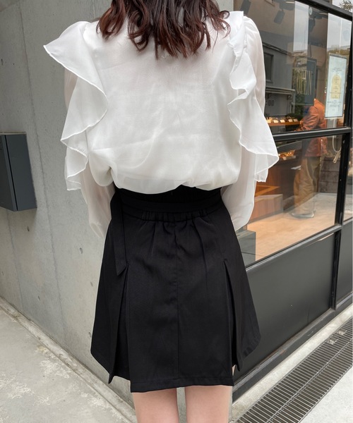 one way（ワンウェイ）の「ラメオーガンリボンタイブラウス（シャツ/ブラウス・レディース・ピンク/グリーン/ホワイト/ホワイト系その他/ベージュ系その他・FREE）」の22枚目の写真