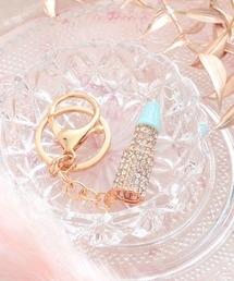 VIBGYOR Women（ヴィブジョー　ウィメン）の「【float】 キラキラリップスティックチャーム キーホルダー（キーホルダー）」