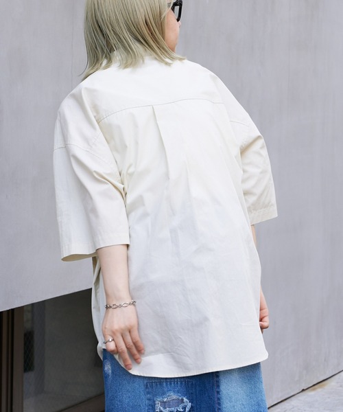 CIAOPANIC TYPY(チャオパニックティピー)の「ブロードビッグポケットビッグシャツ(シャツ/ブラウス・メンズ・ネイビー/ベージュ/グリーン系その他・MEDIUM/LARGE)」の8枚目の写真