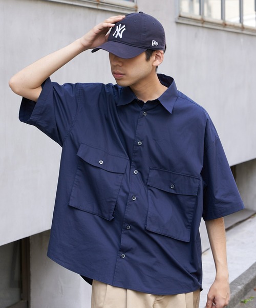 CIAOPANIC TYPY(チャオパニックティピー)の「ブロードビッグポケットビッグシャツ(シャツ/ブラウス・メンズ・ネイビー/ベージュ/グリーン系その他・MEDIUM/LARGE)」の20枚目の写真