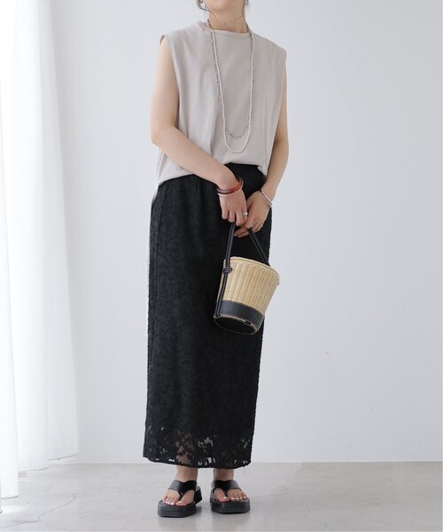 frames RAY CASSIN（フレームスレイカズン）の「シアージャガードナロースカート（スカート・レディース・キナリ/ブルー/ブラック・FREE）」の6枚目の写真