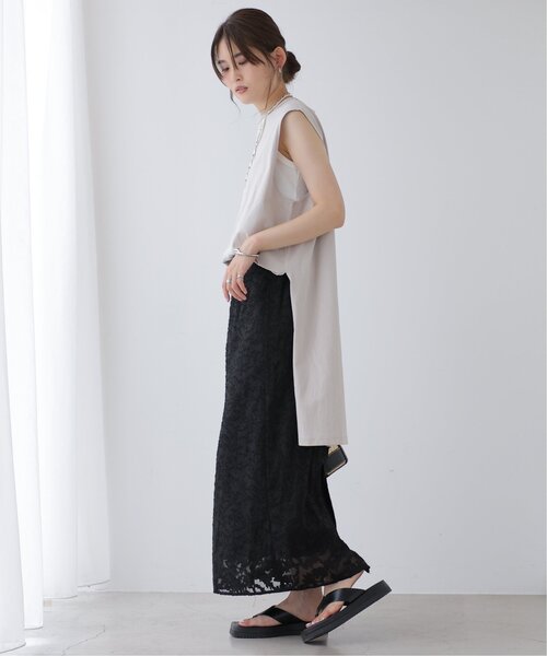 frames RAY CASSIN（フレームスレイカズン）の「シアージャガードナロースカート（スカート・レディース・キナリ/ブルー/ブラック・FREE）」の7枚目の写真