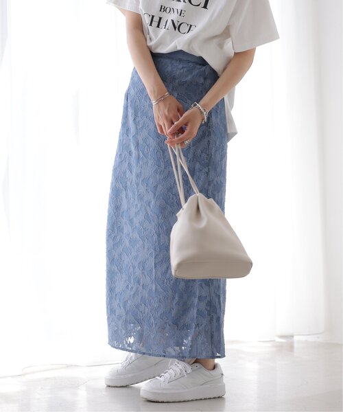 frames RAY CASSIN（フレームスレイカズン）の「シアージャガードナロースカート（スカート・レディース・キナリ/ブルー/ブラック・FREE）」の9枚目の写真