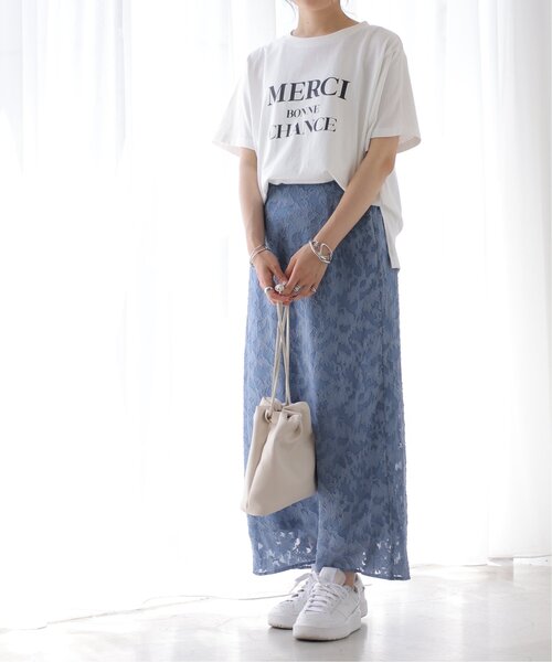 frames RAY CASSIN（フレームスレイカズン）の「シアージャガードナロースカート（スカート・レディース・キナリ/ブルー/ブラック・FREE）」の12枚目の写真