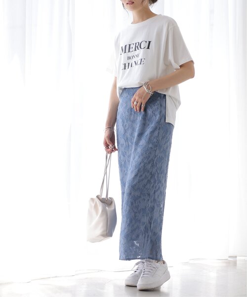 frames RAY CASSIN（フレームスレイカズン）の「シアージャガードナロースカート（スカート・レディース・キナリ/ブルー/ブラック・FREE）」の13枚目の写真