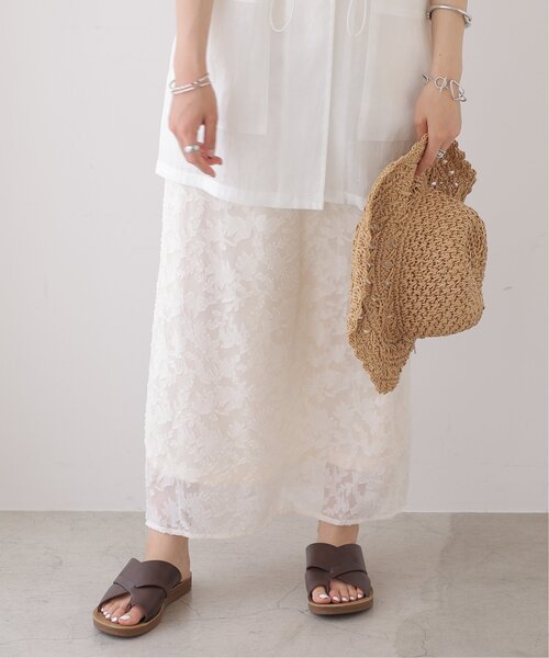 frames RAY CASSIN（フレームスレイカズン）の「シアージャガードナロースカート（スカート・レディース・キナリ/ブルー/ブラック・FREE）」の15枚目の写真