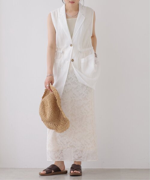 frames RAY CASSIN（フレームスレイカズン）の「シアージャガードナロースカート（スカート・レディース・キナリ/ブルー/ブラック・FREE）」の17枚目の写真