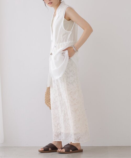 frames RAY CASSIN（フレームスレイカズン）の「シアージャガードナロースカート（スカート・レディース・キナリ/ブルー/ブラック・FREE）」の18枚目の写真