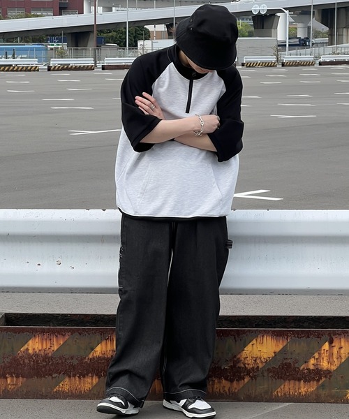 kutir(クティール)の「刺繍ペインターワイドデニムパンツ(デニムパンツ・メンズ・ブラック/カーキ/オフホワイト・SMALL/MEDIUM/LARGE)」の10枚目の写真