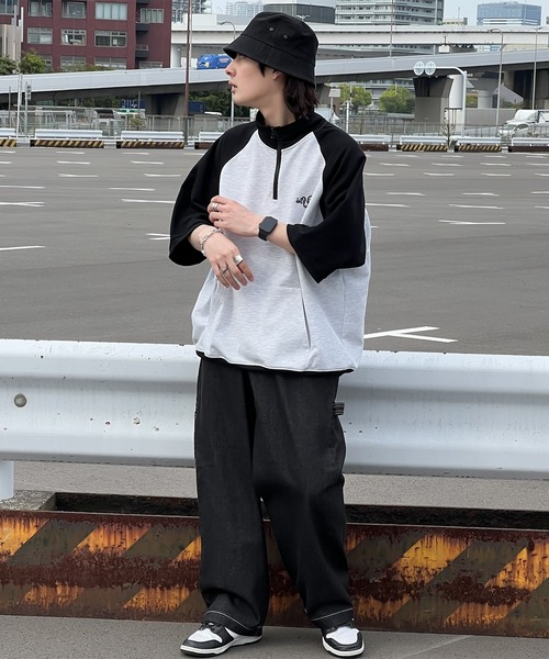 kutir(クティール)の「刺繍ペインターワイドデニムパンツ(デニムパンツ・メンズ・ブラック/カーキ/オフホワイト・SMALL/MEDIUM/LARGE)」の11枚目の写真