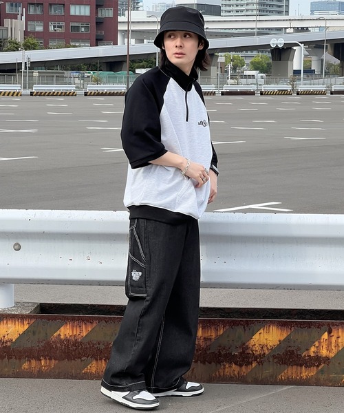 kutir(クティール)の「刺繍ペインターワイドデニムパンツ(デニムパンツ・メンズ・ブラック/カーキ/オフホワイト・SMALL/MEDIUM/LARGE)」の13枚目の写真