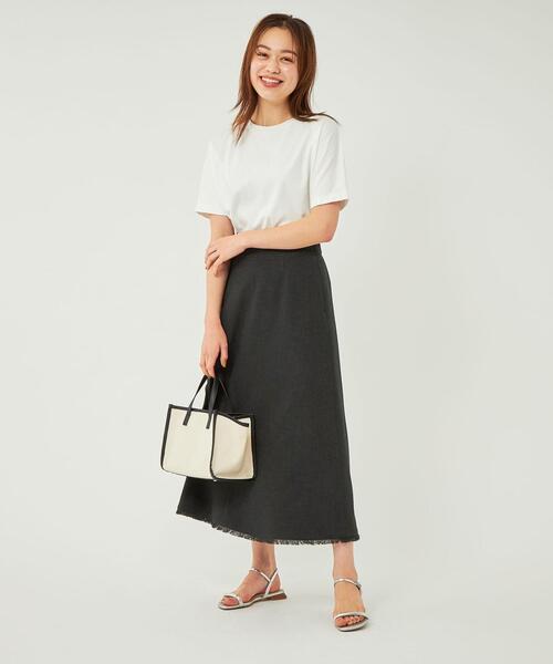 グリーンラベルリラクシング　ノーカラーラメツイード　スカートセット green label relaxing（グリーンレーベルリラクシング）の