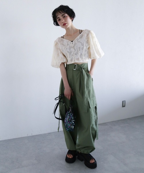 Amazon | [ZHONGJUE] サロペット デニム ショートパンツ