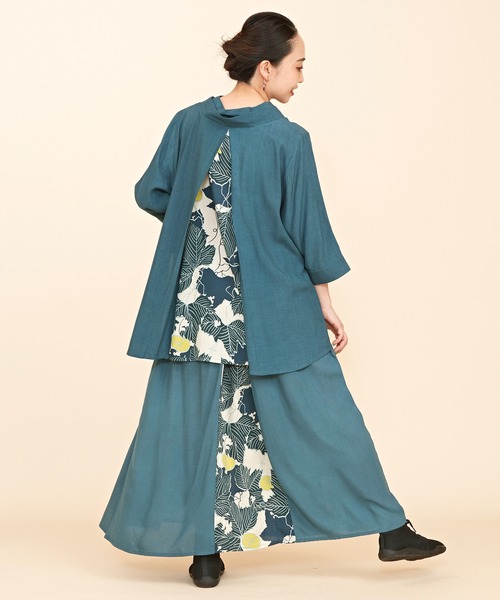 カヤ(カヤ)の「【カヤ】-SHIKI-四季 夏姿八掛スカート(スカート・レディース・ブルー/ネイビー/ブラック×レッド/グリーン/グレー/ライトブルー・FREE)」の14枚目の写真