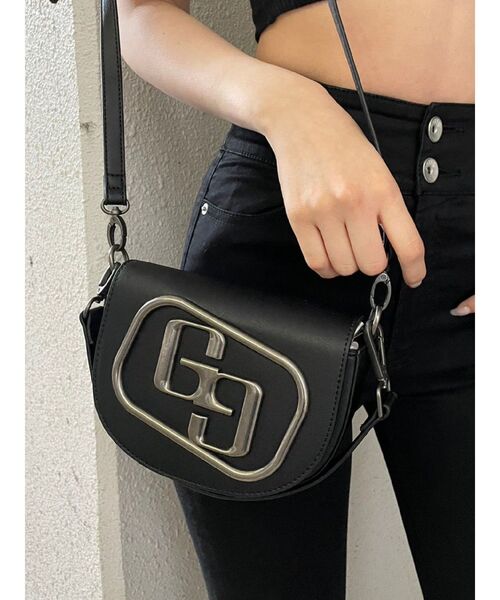 GYDA（ジェイダ）の「GGモチーフラウンドBAG（ハンドバッグ・レディース・ブラック/シルバー・FREE）」の9枚目の写真