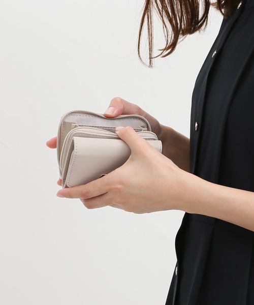 Honeys(ハニーズ)の「金具ジップウォレット(財布・レディース・ピンク/ブラック/グレイッシュベージュ/ミント・FREE)」の7枚目の写真