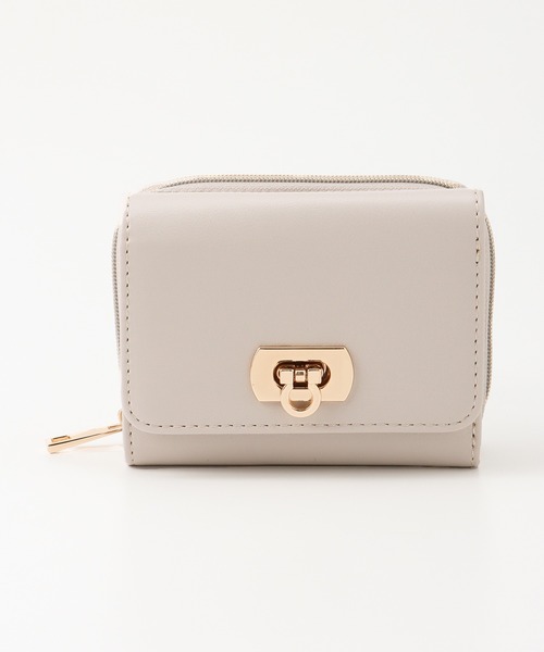 Honeys(ハニーズ)の「金具ジップウォレット(財布・レディース・ピンク/ブラック/グレイッシュベージュ/ミント・FREE)」の16枚目の写真