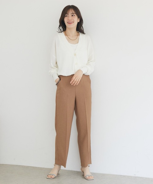 Doux archives（ドゥアルシーヴ）の「【ＵＶ防止機能】ミドル丈ニットカーデ（カーディガン/ボレロ・レディース・オフホワイト/ブラック/シルバーグレー/ピンク・FREE）」の12枚目の写真