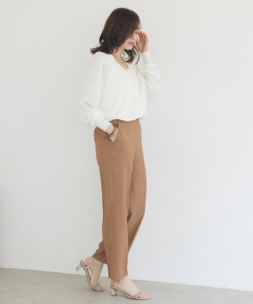 Doux archives（ドゥアルシーヴ）の「【ＵＶ防止機能】ミドル丈ニットカーデ（カーディガン/ボレロ・レディース・オフホワイト/ブラック/シルバーグレー/ピンク・FREE）」の14枚目の写真