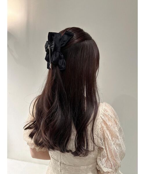 EATME（イートミー）の「ベロアリボンバンスクリップ（バレッタ/ヘアクリップ・レディース・ブラック・FREE）」の13枚目の写真