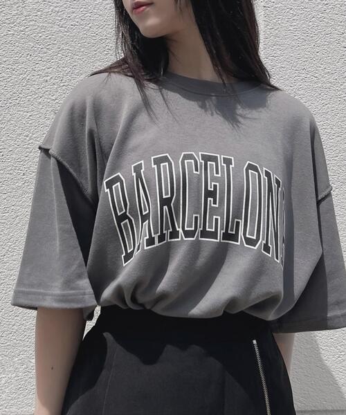 Figments(フィグメンツ)の「BARCELONA Tシャツ(Tシャツ/カットソー・レディース・ダークグレー/ブラック・FREE)」の12枚目の写真