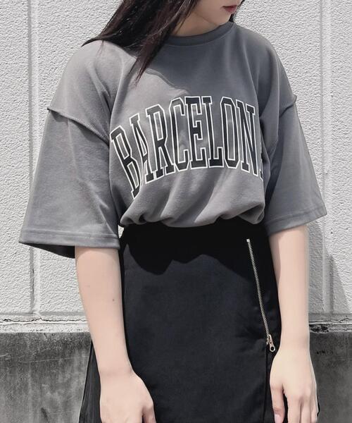 Figments(フィグメンツ)の「BARCELONA Tシャツ(Tシャツ/カットソー・レディース・ダークグレー/ブラック・FREE)」の19枚目の写真