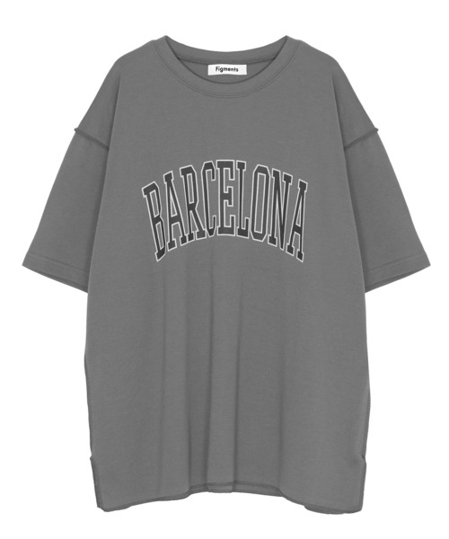 Figments(フィグメンツ)の「BARCELONA Tシャツ(Tシャツ/カットソー・レディース・ダークグレー/ブラック・FREE)」の5枚目の写真