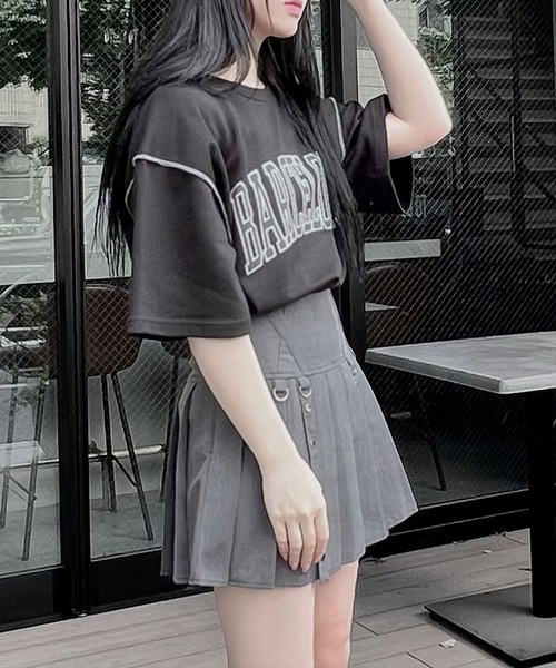 Figments(フィグメンツ)の「BARCELONA Tシャツ(Tシャツ/カットソー・レディース・ダークグレー/ブラック・FREE)」の13枚目の写真