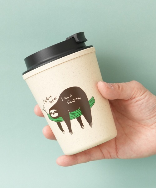 BIRTHDAY BAR（バースデイバー）の「I am a SLOTH バンブーファイバータンブラー（グラス/マグカップ/タンブラー・レディース・レッド/グリーン・フリー）」の2枚目の写真