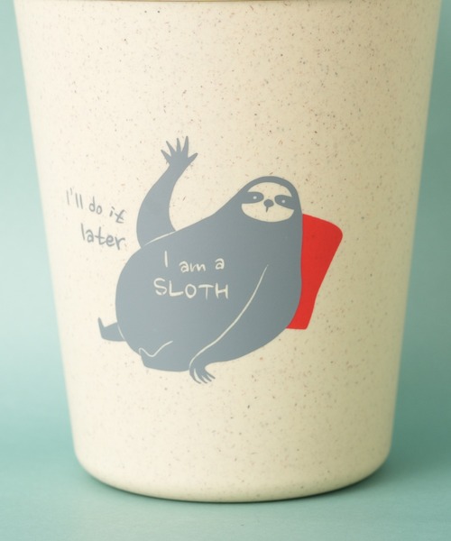 BIRTHDAY BAR（バースデイバー）の「I am a SLOTH バンブーファイバータンブラー（グラス/マグカップ/タンブラー・レディース・レッド/グリーン・フリー）」の3枚目の写真