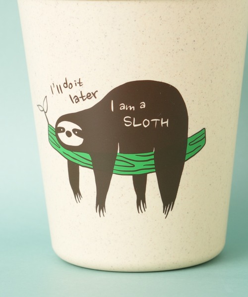 BIRTHDAY BAR（バースデイバー）の「I am a SLOTH バンブーファイバータンブラー（グラス/マグカップ/タンブラー・レディース・レッド/グリーン・フリー）」の7枚目の写真