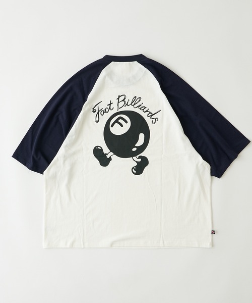 WHO'S WHO gallery(フーズフーギャラリー)の「COOPER FACTビリヤードラグラン半袖ビッグTEE(Tシャツ/カットソー・レディース・ブラック×ホワイト/ブラック×グレー/ネイビー×ホワイト・FREE)」の12枚目の写真