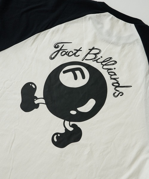 WHO'S WHO gallery(フーズフーギャラリー)の「COOPER FACTビリヤードラグラン半袖ビッグTEE(Tシャツ/カットソー・レディース・ブラック×ホワイト/ブラック×グレー/ネイビー×ホワイト・FREE)」の14枚目の写真