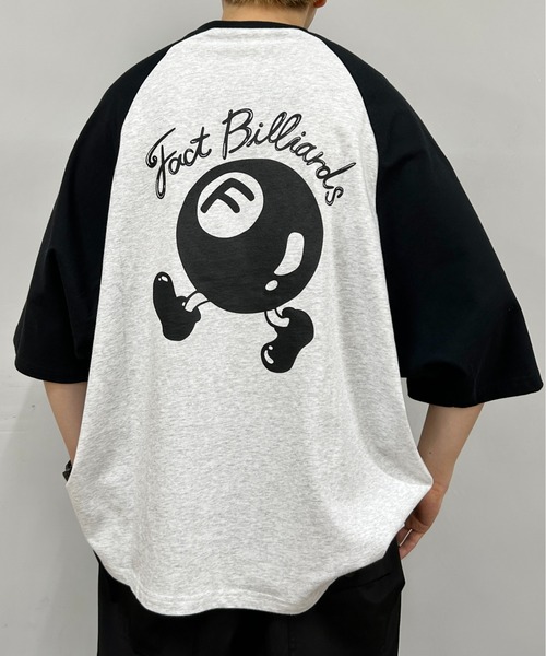 WHO'S WHO gallery(フーズフーギャラリー)の「COOPER FACTビリヤードラグラン半袖ビッグTEE(Tシャツ/カットソー・レディース・ブラック×ホワイト/ブラック×グレー/ネイビー×ホワイト・FREE)」の18枚目の写真