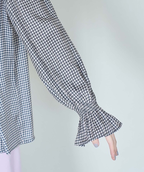 VIS（ビス）の「【2WAY】割繊リボンボウタイブラウス（シャツ/ブラウス・レディース・ネイビー/ブラウン系その他/キナリ/ホワイト系その他5・FREE）」の14枚目の写真