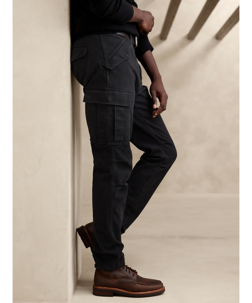 Banana Republic（バナナリパブリック）の「ブラッシュド トラベラー カーゴパンツ（カーゴパンツ・メンズ・ブラック/ブラウン・31W 30L/32W 30L/29W 30L/30W 30L/33W 30L）」の5枚目の写真