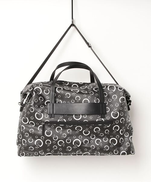 CECIL McBEE(セシルマクビー)の「MONOGRAM SERIES ボストンL(ボストンバッグ・レディース・ブラック/ホワイト・F)」の4枚目の写真