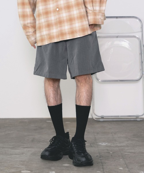 Theater code（シアターコード）の「tuck short/タックショーツ（スラックス・メンズ・ブラック/ダークグレー・S/M/L）」の17枚目の写真