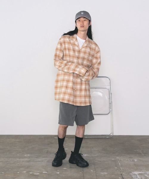 Theater code（シアターコード）の「tuck short/タックショーツ（スラックス・メンズ・ブラック/ダークグレー・S/M/L）」の21枚目の写真