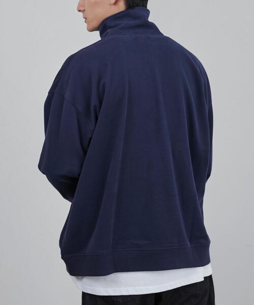 coen（コーエン）の「ビッグシルエットハーフジッププルオーバー（スウェット・メンズ・ホワイト/ライトグレー/ネイビー・M/L/XL）」の15枚目の写真